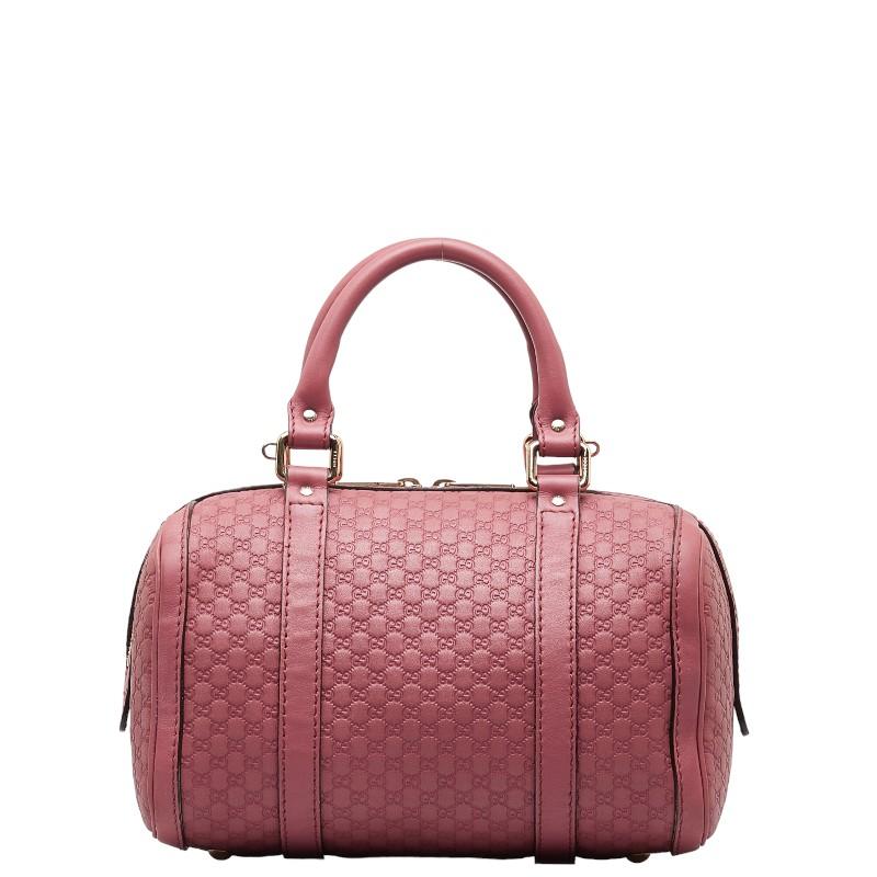 グッチ グッチシマ ミニボストンバッグ ショルダーバッグ 2WAY 269876 ピンク レザー レディース GUCCI 【中古】｜ginzaparis2｜04