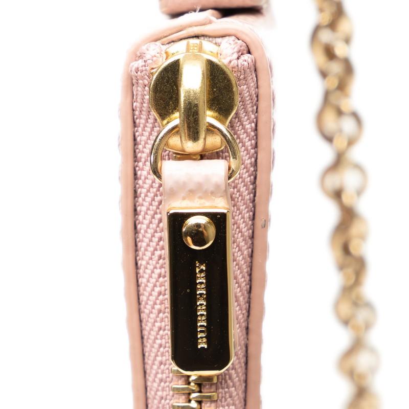 BURBERRY バーバリー ロゴ チェーン ショルダーバッグ ピンク