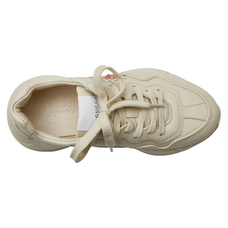 GUCCI（グッチ） ロゴ ラメグリッター ダッドスニーカー 703809 