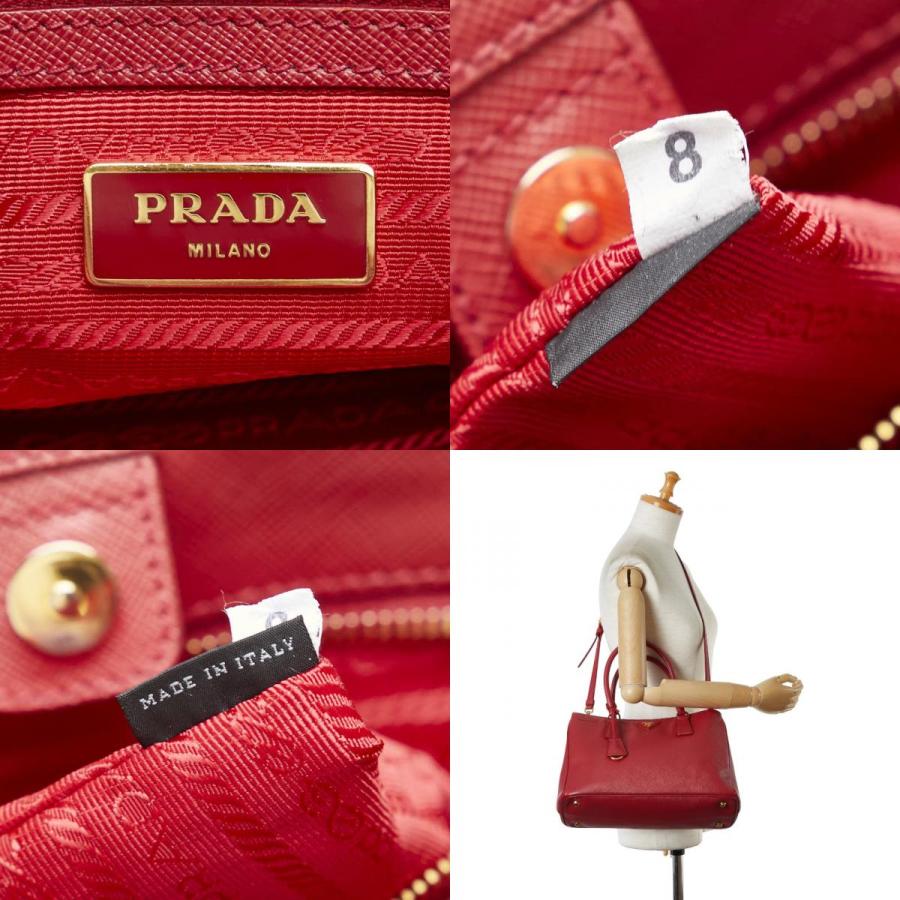 PRADA プラダ サフィアーノ 三角ロゴプレート ハンドバッグ PRADA プラダ サフィアーノ 三角ロゴプレート ハンドバッグ