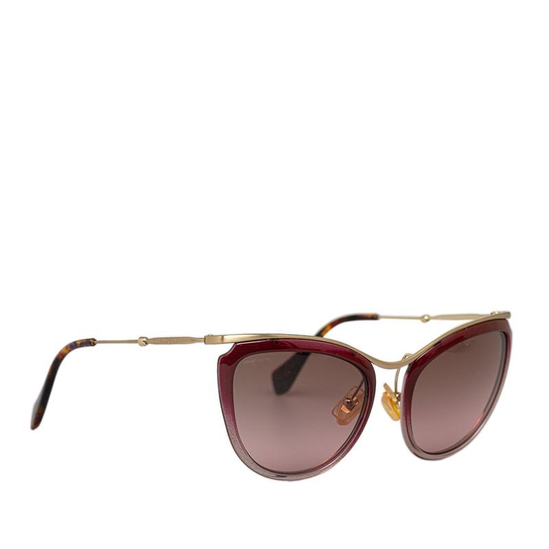 miu ミュウミュウ サングラス SMU51P ピンク ブラウン miu ミュウミュウ サングラス SMU51P ピンク ブラウン