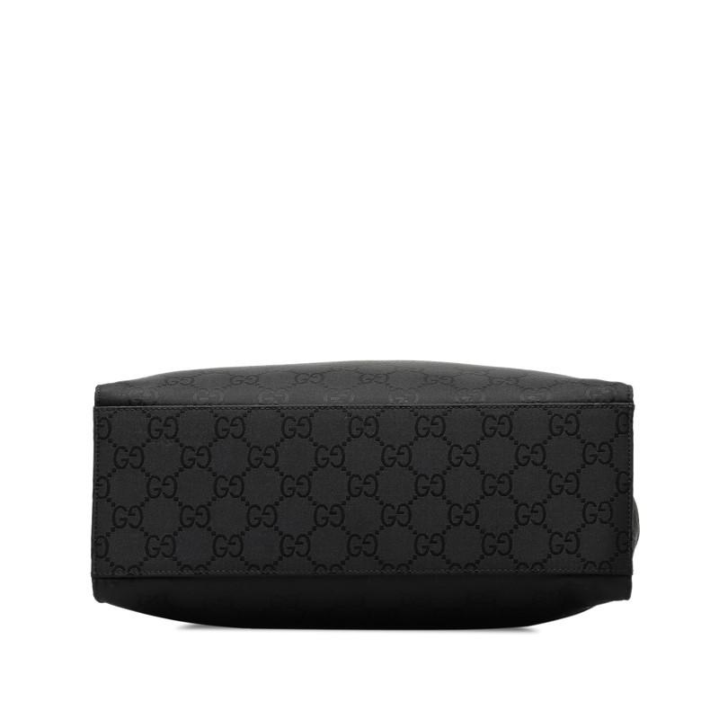 GUCCI GG柄 ナイロン ハンドバッグ ブラック GUCCI（グッチ） GGナイロン バンブー ハンドバッグ トートバッグ 002
