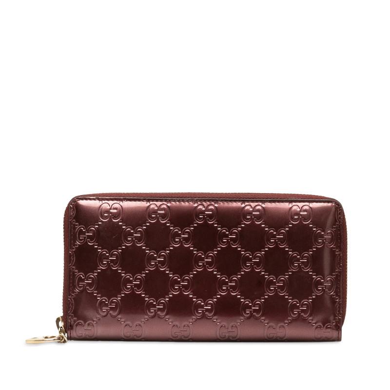 GUCCI グッチ グッチシマ ラブリー Gハート ラウンドファスナー GUCCI グッチ グッチシマ ラブリー Gハート ラウンドファスナー