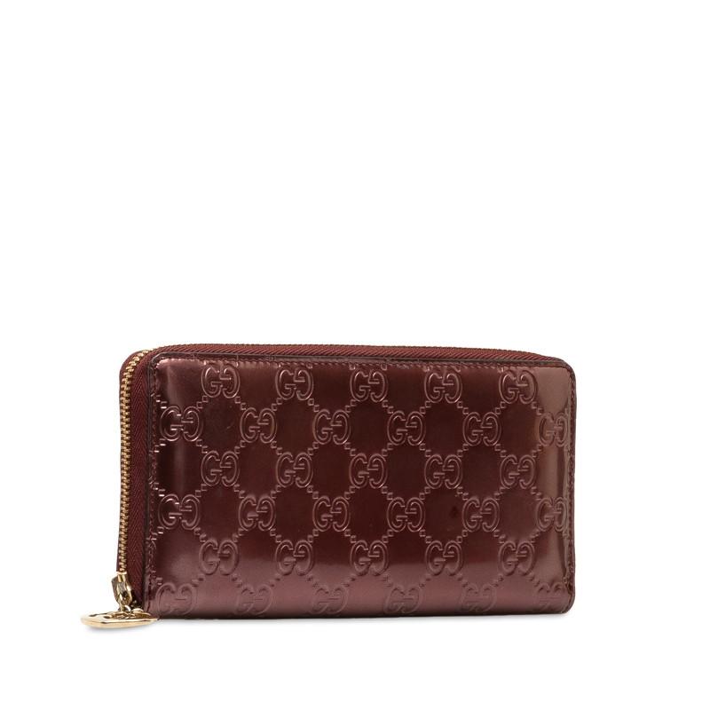 GUCCI グッチ グッチシマ ラブリー Gハート ラウンドファスナー GUCCI グッチ グッチシマ ラブリー Gハート ラウンドファスナー