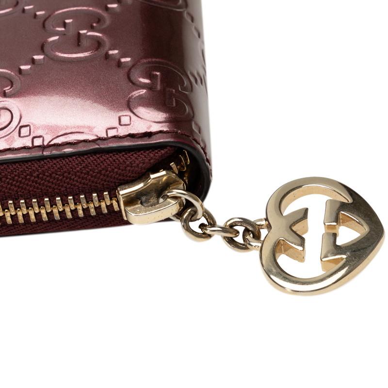 GUCCI グッチ グッチシマ ラブリー Gハート ラウンドファスナー GUCCI グッチ グッチシマ ラブリー Gハート ラウンドファスナー