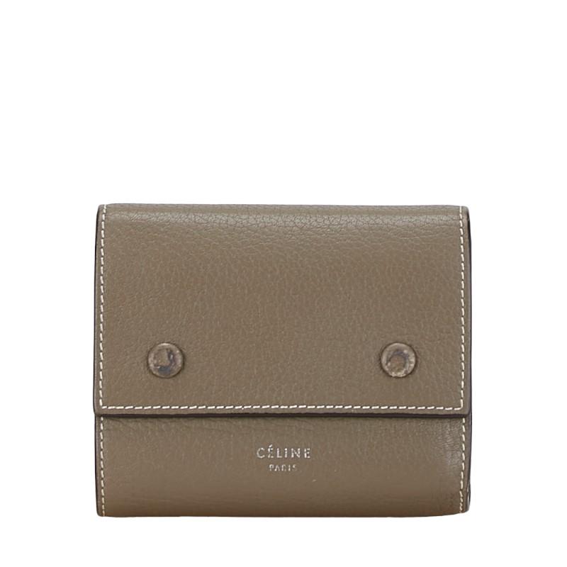 CELINE マルチファンクションスモール 3つ折り財布 ワインレッド CELINE マルチファンクションスモール 3つ折り財布 ワインレッド