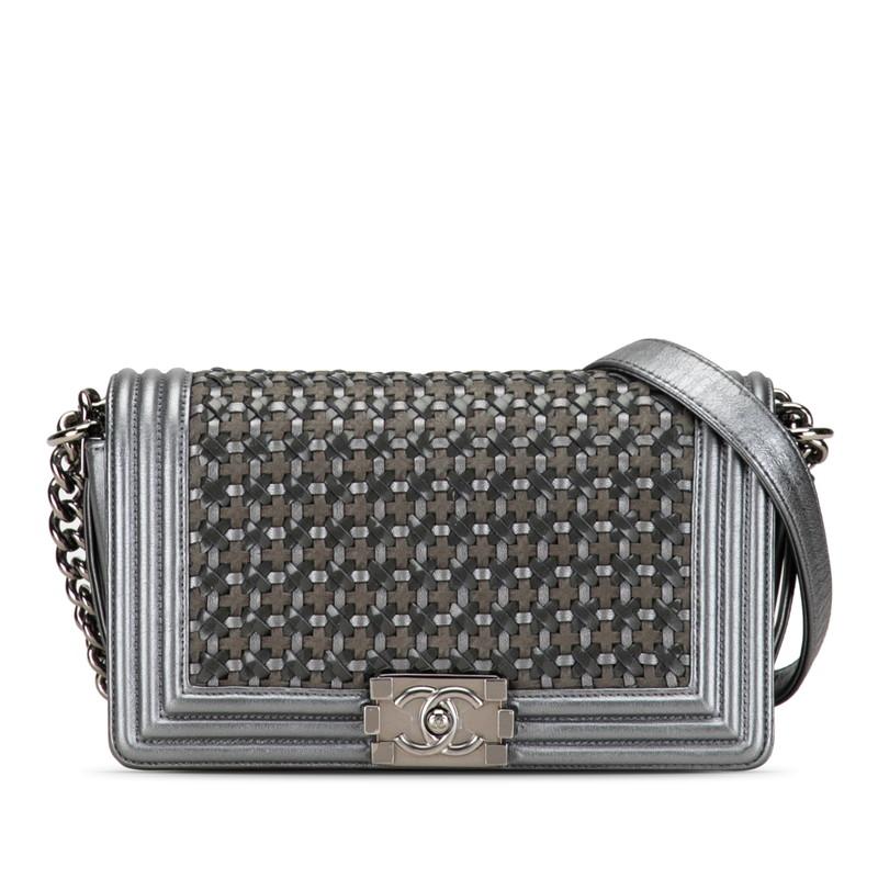 CHANEL シャネル ボーイシャネル25 編み込み チェーンショルダー CHANEL シャネル ボーイシャネル25 編み込み チェーンショルダー