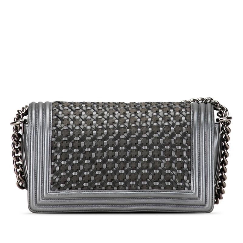 CHANEL シャネル ボーイシャネル25 編み込み チェーンショルダー CHANEL シャネル ボーイシャネル25 編み込み チェーンショルダー