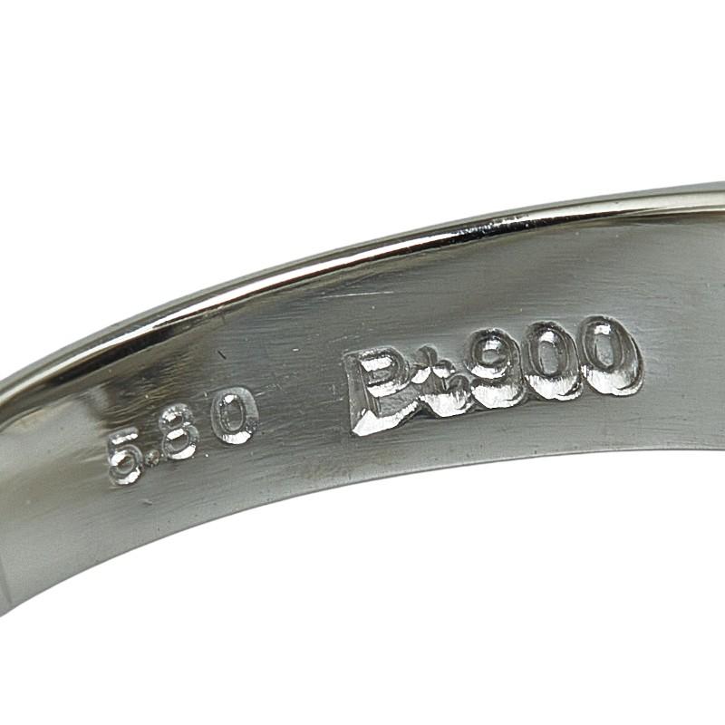 Pt900 プラチナ ボルダーオパール5.80ct ダイヤ0.58ct リング 指輪  
