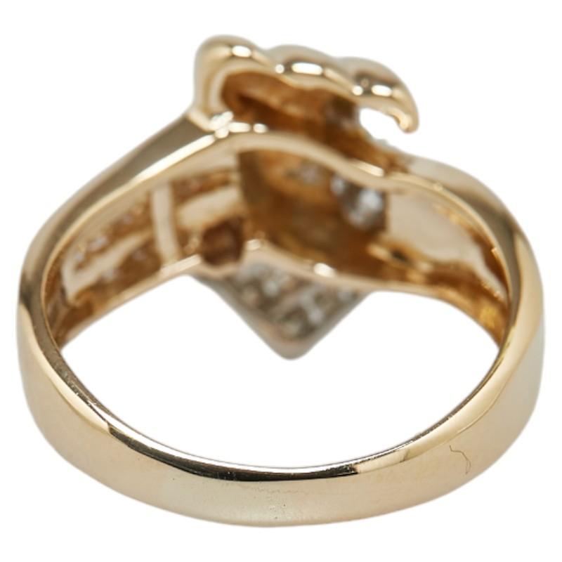 K18YG イエローゴールド Pt900 プラチナ コンビ ダイヤ0.83ct 