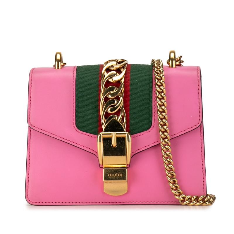 GUCCI（グッチ） シェリーライン シルヴィ ミニ 斜め掛け チェーン