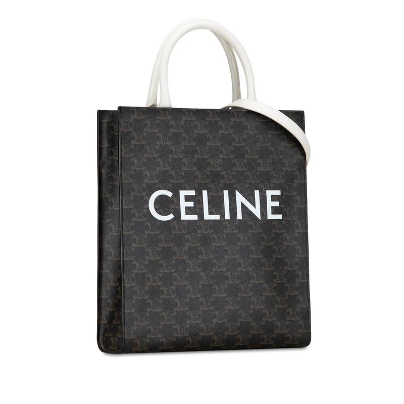 CELINE セリーヌ トリオンフ バーティカルカバ PVC レザー 2WAY CELINE セリーヌ トリオンフ バーティカルカバ PVC レザー 2WAY