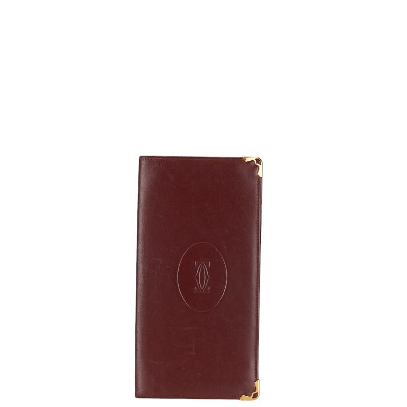 Ｃａｒｔｉｅｒカルティエ　長財布　ワインレッド　レザー製 Cartierカルティエ長財布ワインレッドレザー製