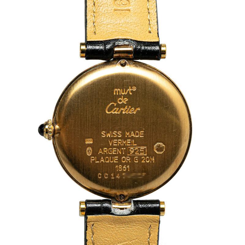Cartier カルティエ マストヴァンドーム アラビア 腕時計 1861 Cartier カルティエ マストヴァンドーム アラビア 腕時計 1861