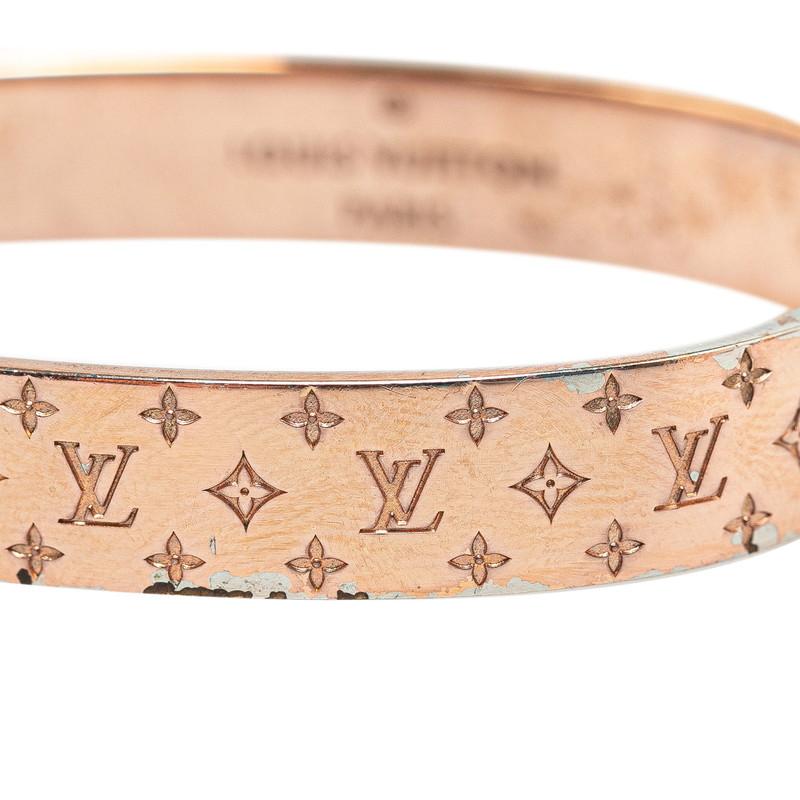 LOUIS VUITTON ルイ ヴィトン カフ ナノグラム バングル LOUIS VUITTON ルイ ヴィトン カフ ナノグラム バングル