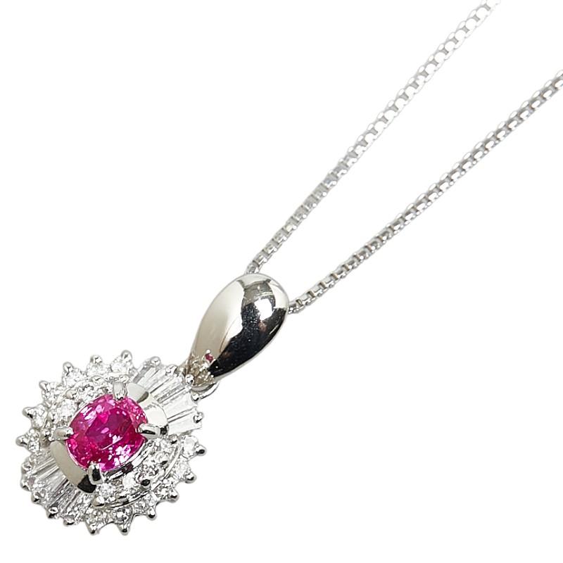 pt900 pt850 プラチナ ダイヤ 0.27ct ネックレス 40cm