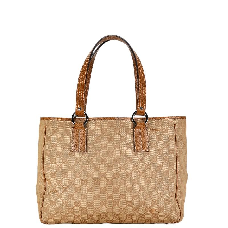 か*な様 Gucci トートバッグ ベージュ/ブラウン GUCCI（グッチ） GGキャンバス トートバッグ ハンドバッグ 113017