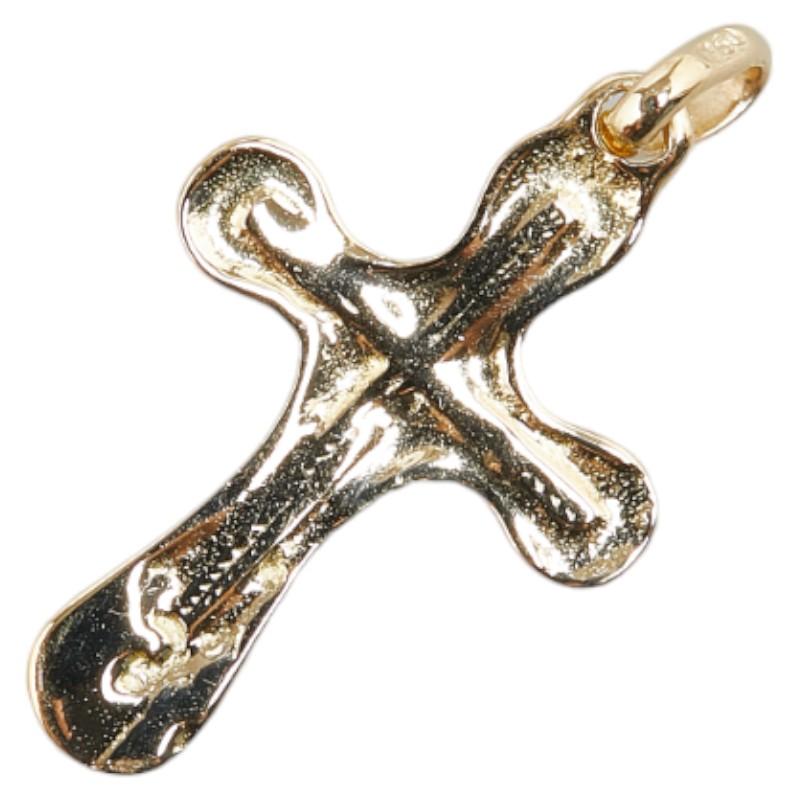 K18YG イエローゴールド 十字架 クロス モチーフ ペンダントトップ