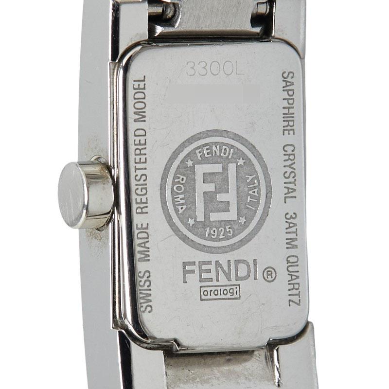 FENDI（フェンディ） ダイヤベゼル 腕時計 3300L クオーツ ブラック