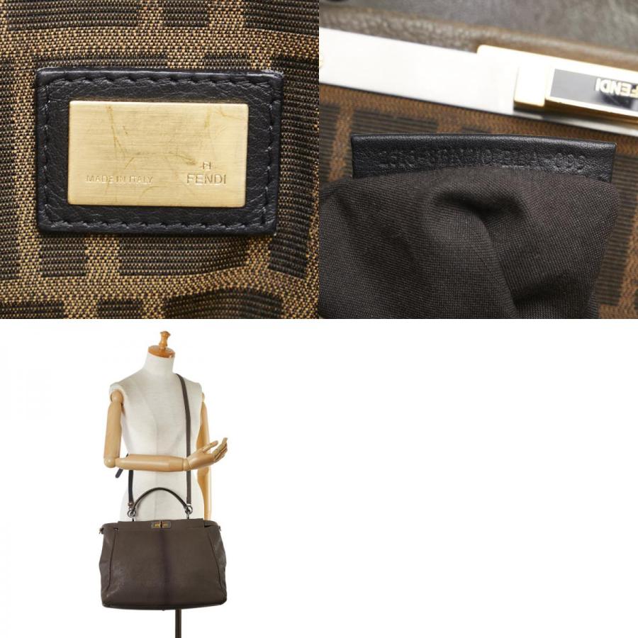 FENDI フェンディ ピーカブー ズッカ ハンドバッグ ショルダーバッグ