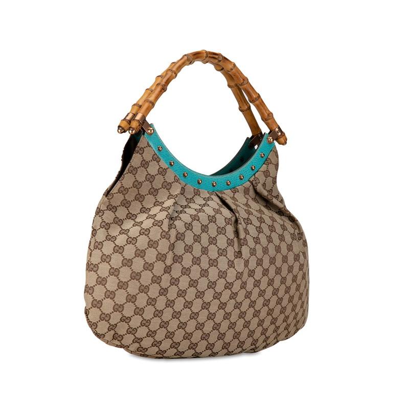 K様 購入専用ページ GUCCI（グッチ） GGキャンバス バンブー ハンドバッグ 124293 ベージュ