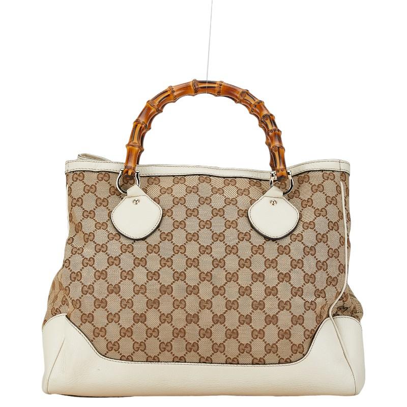 GUCCI（グッチ） GGキャンバス バンブー ハンドバッグ 282317 ベージュ