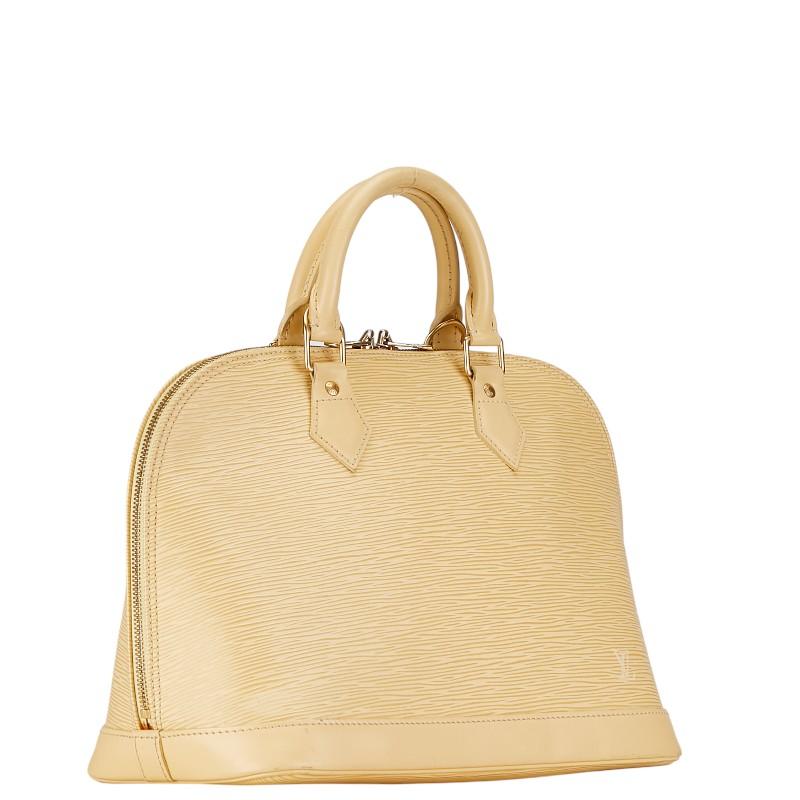 【美品】ルイヴィトン アルマPM エピ ハンドバッグ イエロー カデナ 南京錠 LOUIS VUITTON（ルイ・ヴィトン） ルイ ヴィトン エピ アルマPM