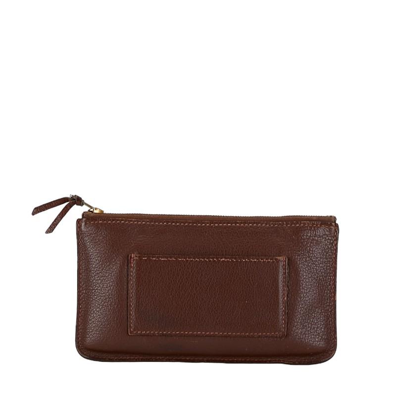 HERMES（エルメス） ドゴン付属 ポーチ コインケース ブラウン レザー 
