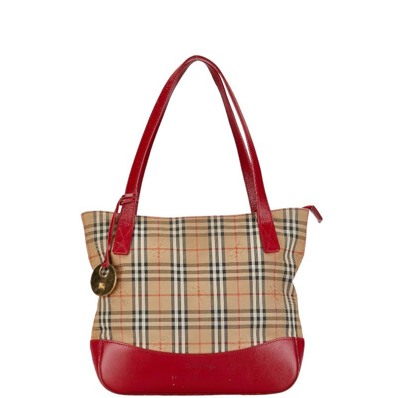 【中古】BURBERRY ノバチェック シャドーホース ハンドバッグ BURBERRY バーバリー ノバチェック シャドーホース ハンドバッグ