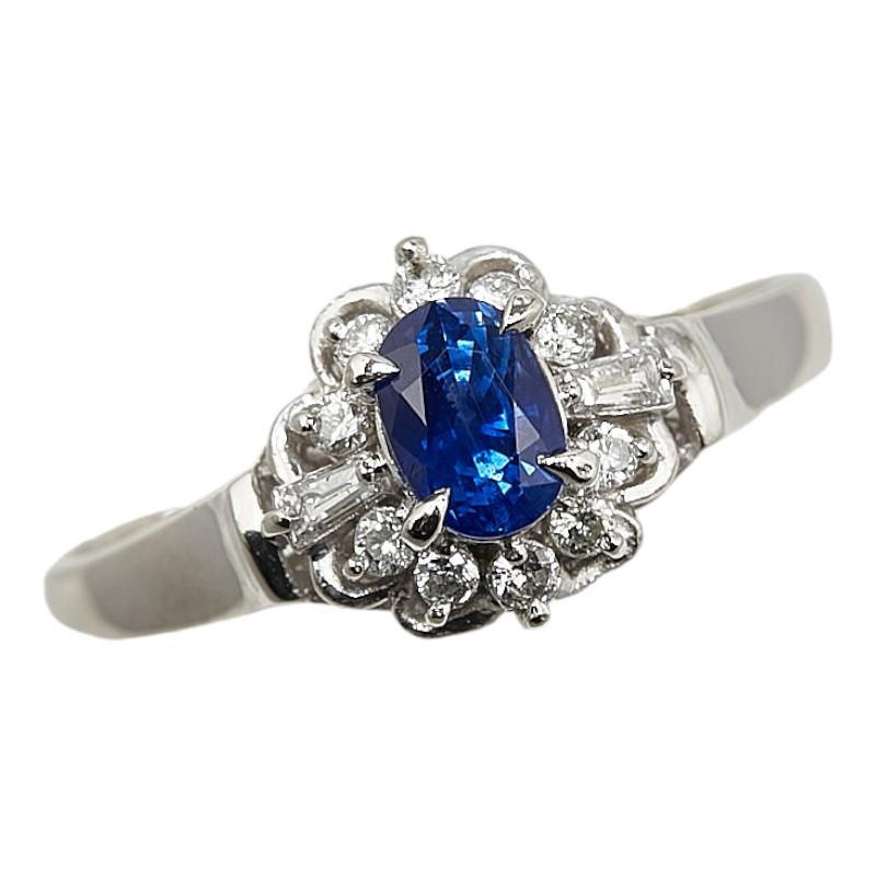 PT900 サファイヤ リング 0.18CT