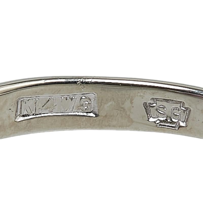 K14WG ホワイトゴールド ルビー リング 指輪 レディース 11号