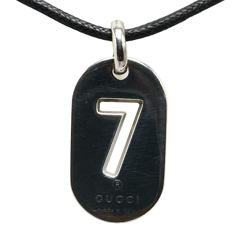 GUCCI グッチ ペンダントネックレス シルバー ブラック SV925