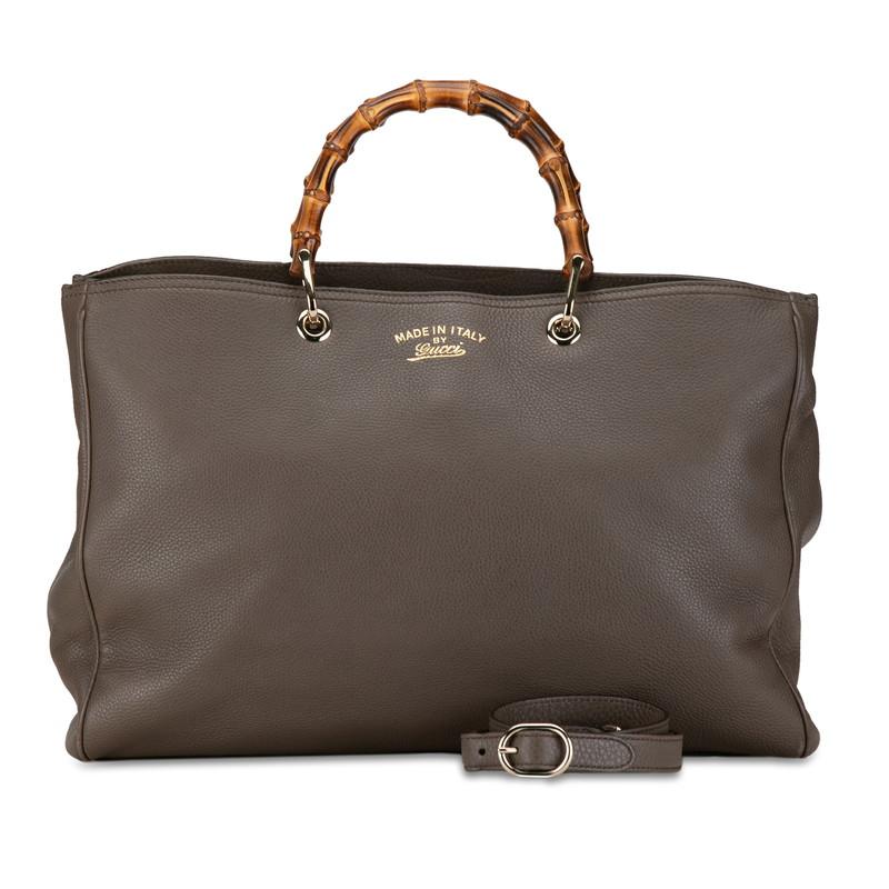 GUCCI（グッチ） バンブー ショッパー ラージトート ハンドバッグ