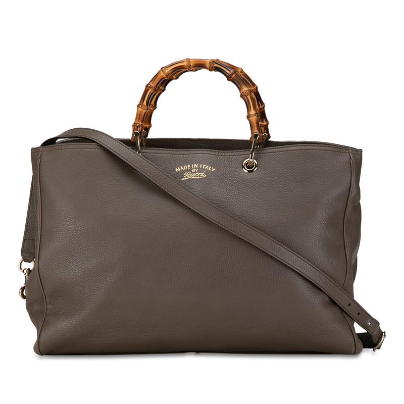 GUCCI（グッチ） バンブー ショッパー ラージトート ハンドバッグ