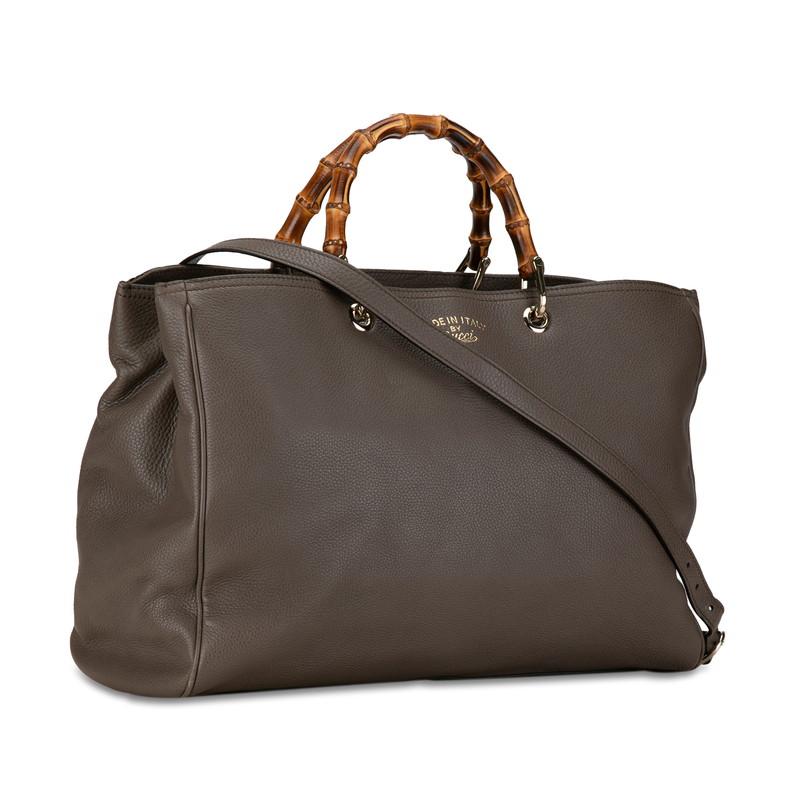 GUCCI（グッチ） バンブー ショッパー ラージトート ハンドバッグ