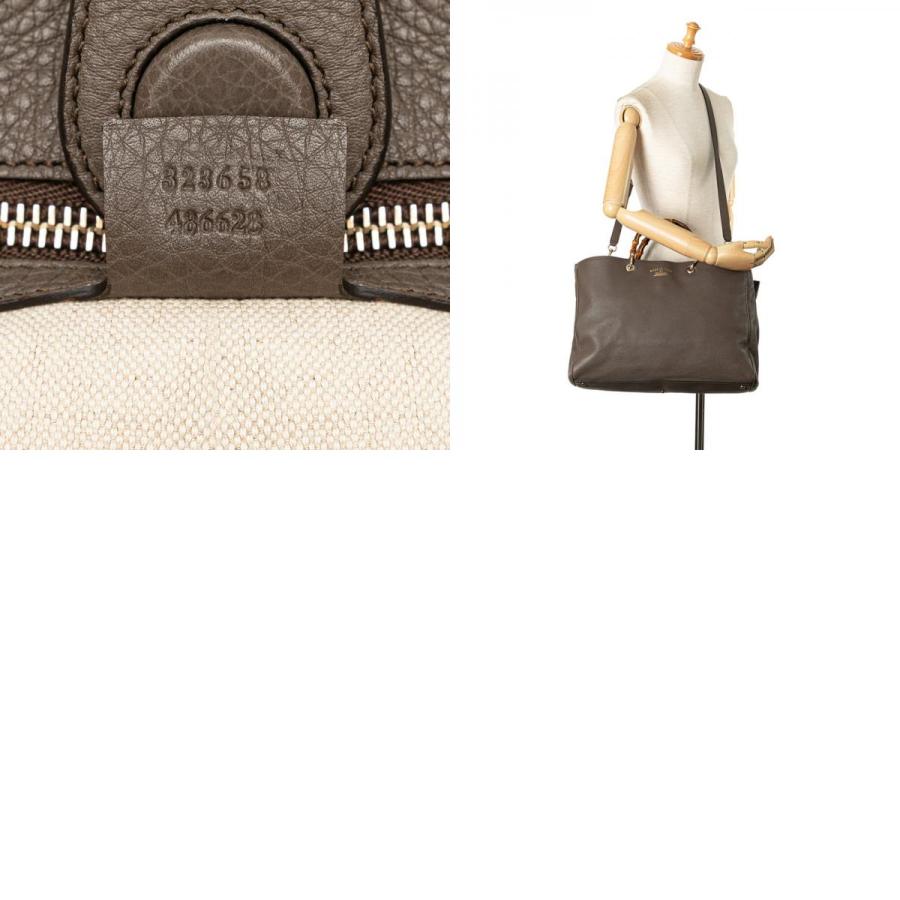 GUCCI（グッチ） バンブー ショッパー ラージトート ハンドバッグ