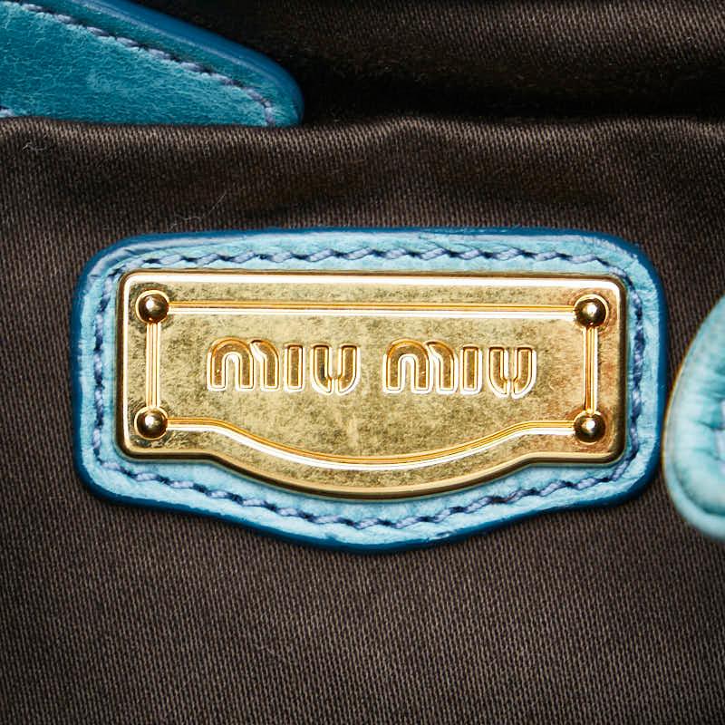 miu miu（ミュウミュウ） サイドリボン ショルダーバッグ ハンドバッグ