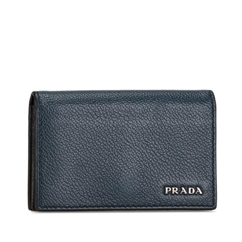 PRADA（プラダ） カードケース 名刺入れ 2MC122 ネイビー ブルー