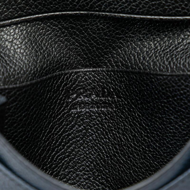 PRADA ネイビーレザー 名刺入れ PRADA（プラダ） 中古 名刺入れ レディース ブランド レザー カード