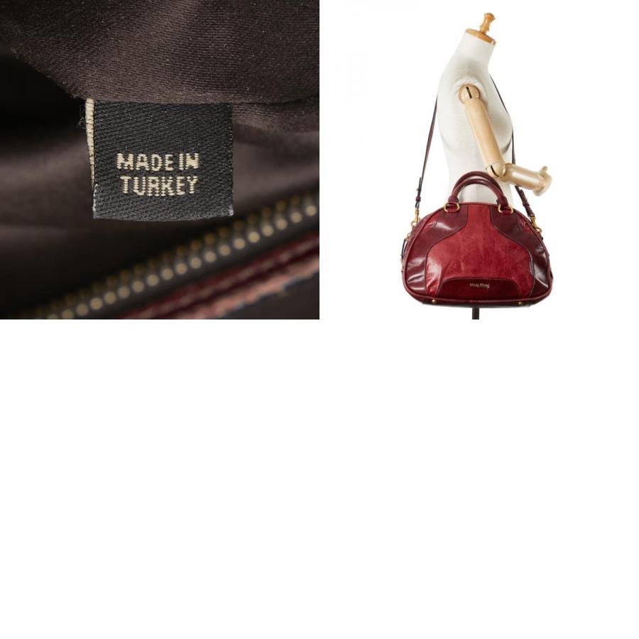 miu miu（ミュウミュウ） ハンドバッグ ショルダーバッグ 2WAY レッド