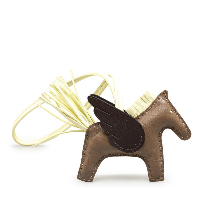 HERMES エルメス ロデオ ペガサスPM チャーム エトゥープ ジョーヌ  