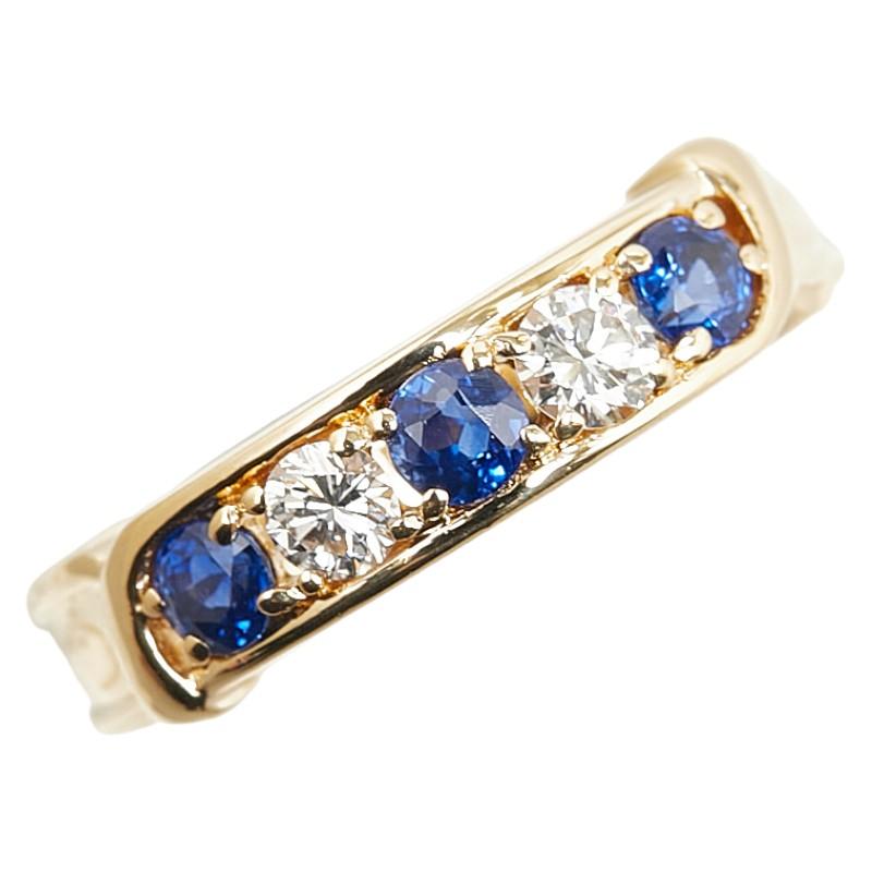 POLA（ポーラ） K18YG イエローゴールド サファイア0.39ct ダイヤ0.20 