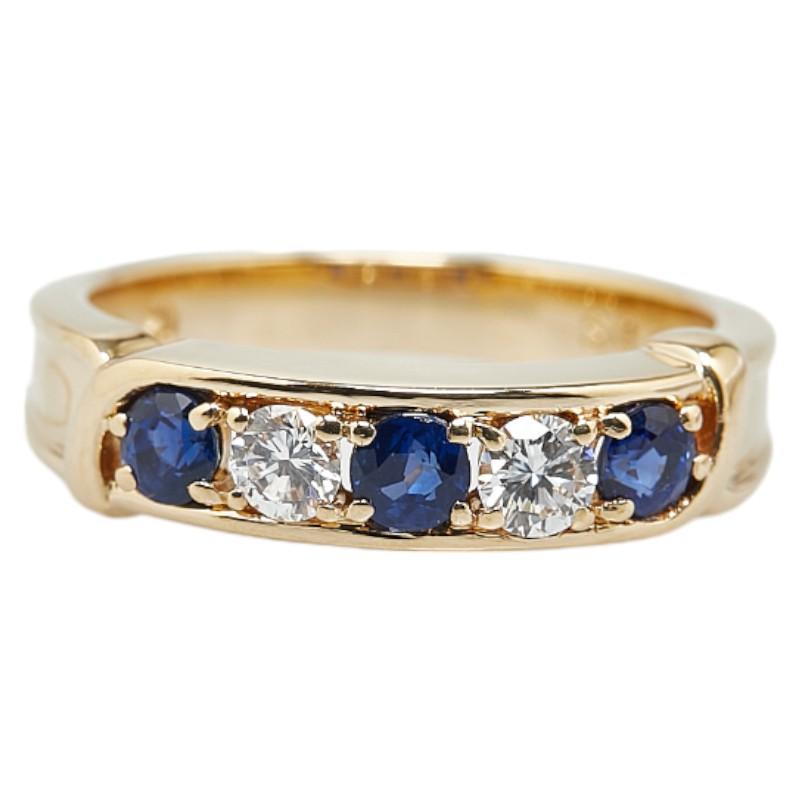 POLA（ポーラ） K18YG イエローゴールド サファイア0.39ct ダイヤ0.20 