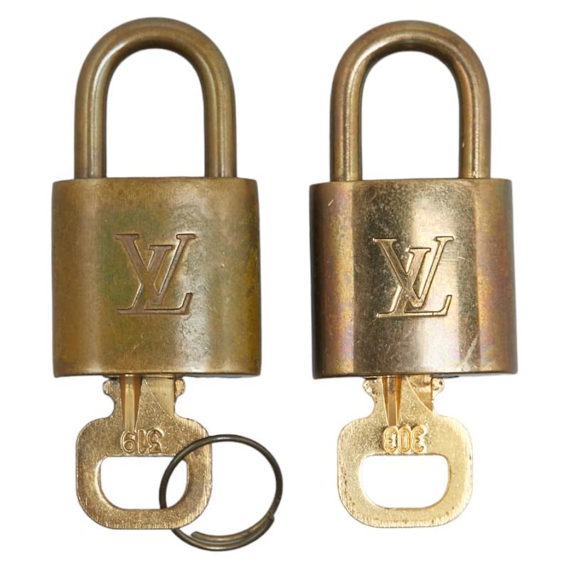 LOUIS VUITTON ルイ ヴィトン パドロック カデナ 南京錠 2個セット 
