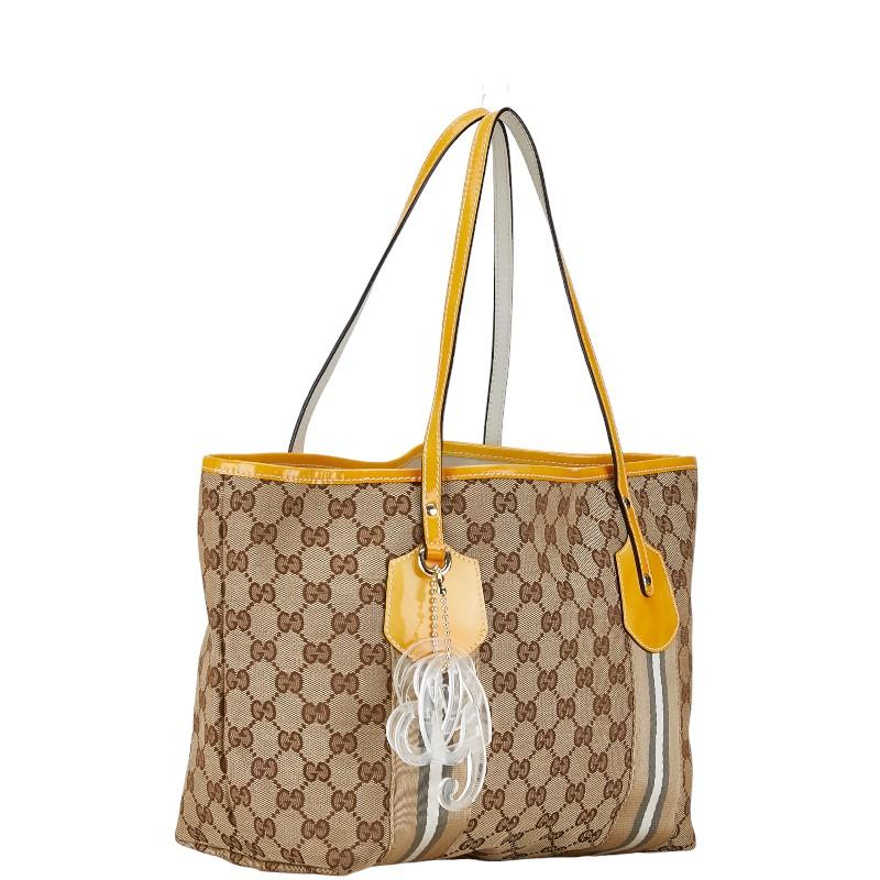 GUCCI グッチ GGキャンバス ジョリー ハンドバッグ トートバッグ 