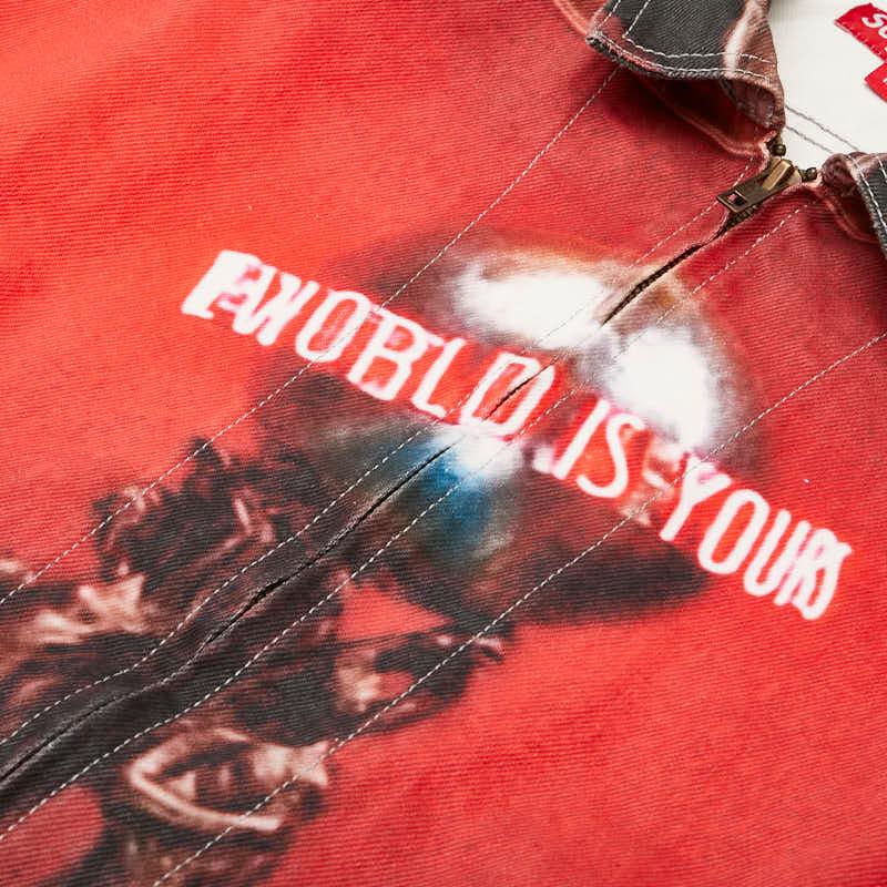 Supreme シュプリーム 17AW SCARFACE the World Is Yours Denim Jacket  