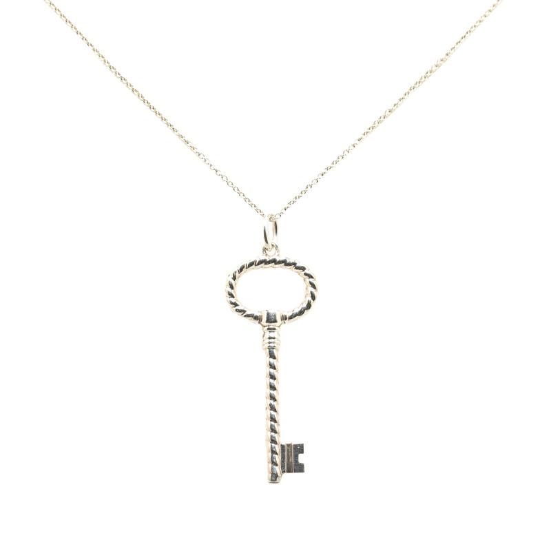 TIFFANY&Co. ティファニー ツイスト オーバルキー 鍵 ネックレス SV925 