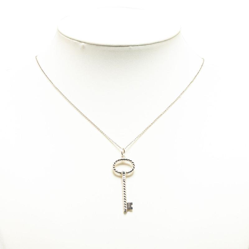 TIFFANY&Co. ティファニー ツイスト オーバルキー 鍵 ネックレス SV925 