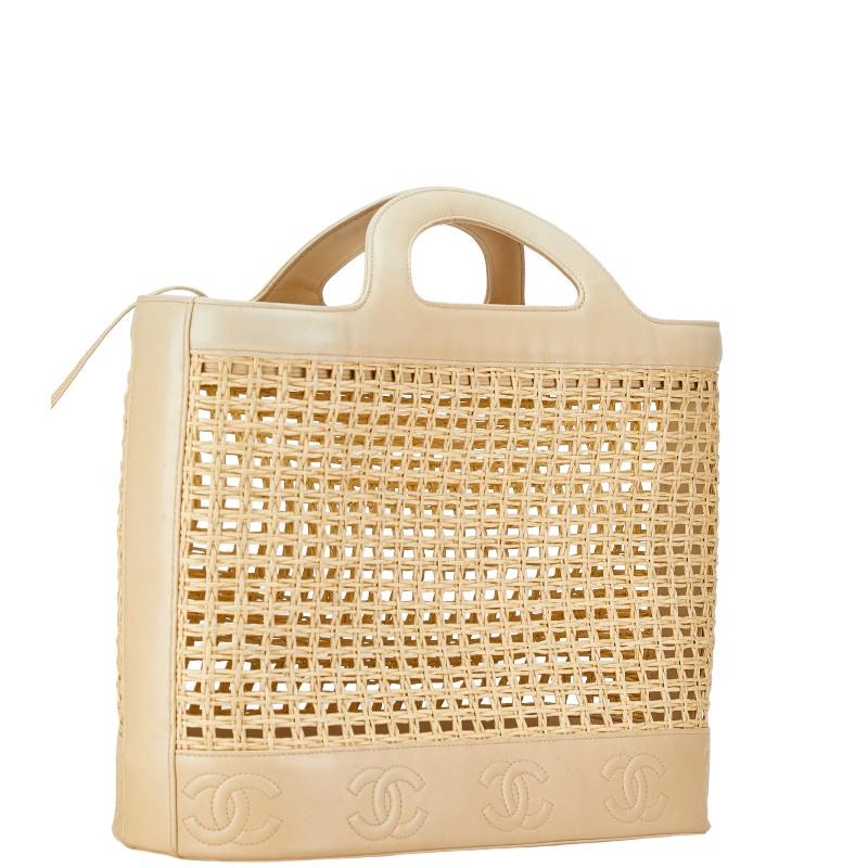 CHANEL（シャネル） ココマーク ハンドバッグ かごバッグ ベージュ