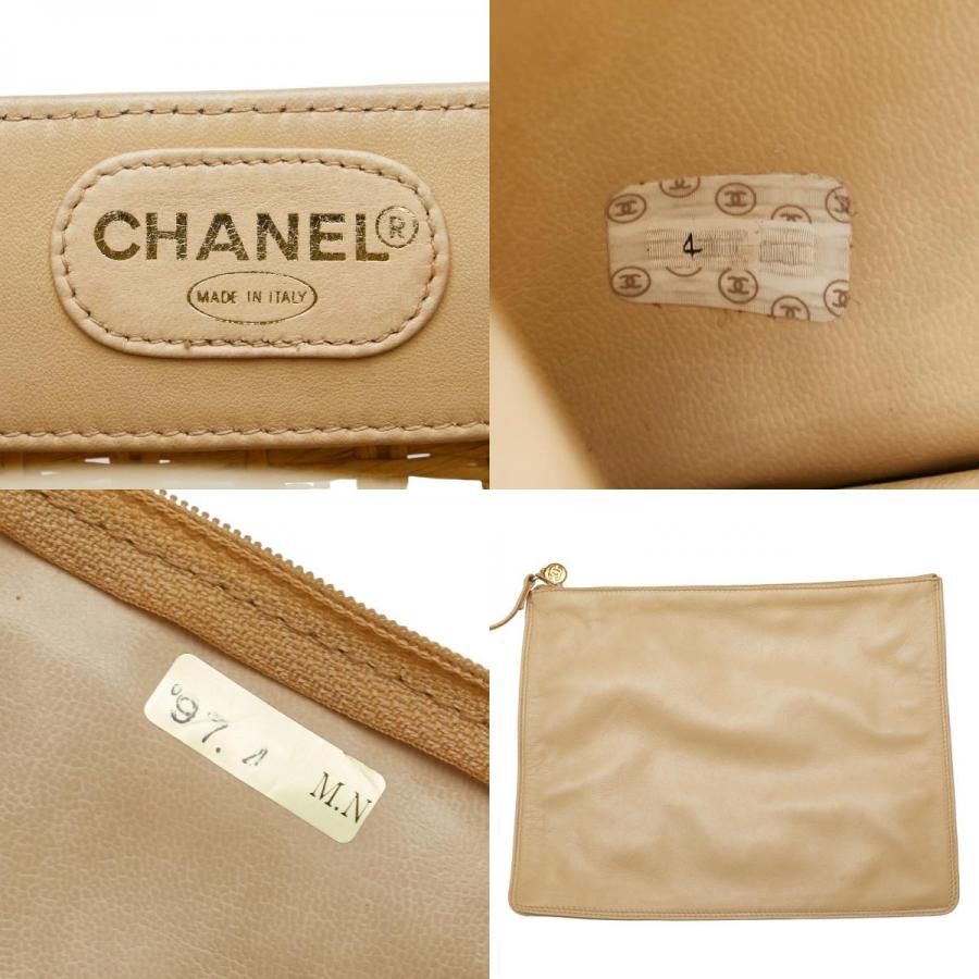 CHANEL ベージュ ストロー パーティーバッグ CHANEL シャネル ココマーク ハンドバッグ かごバッグ ベージュ